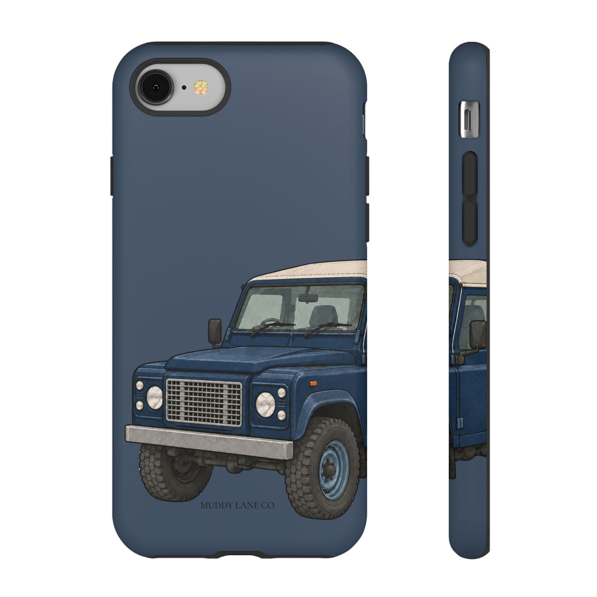 Blue Classic 4x4 Close-Up phone case in Deep Navy by Muddy Lane Co, photo 2
