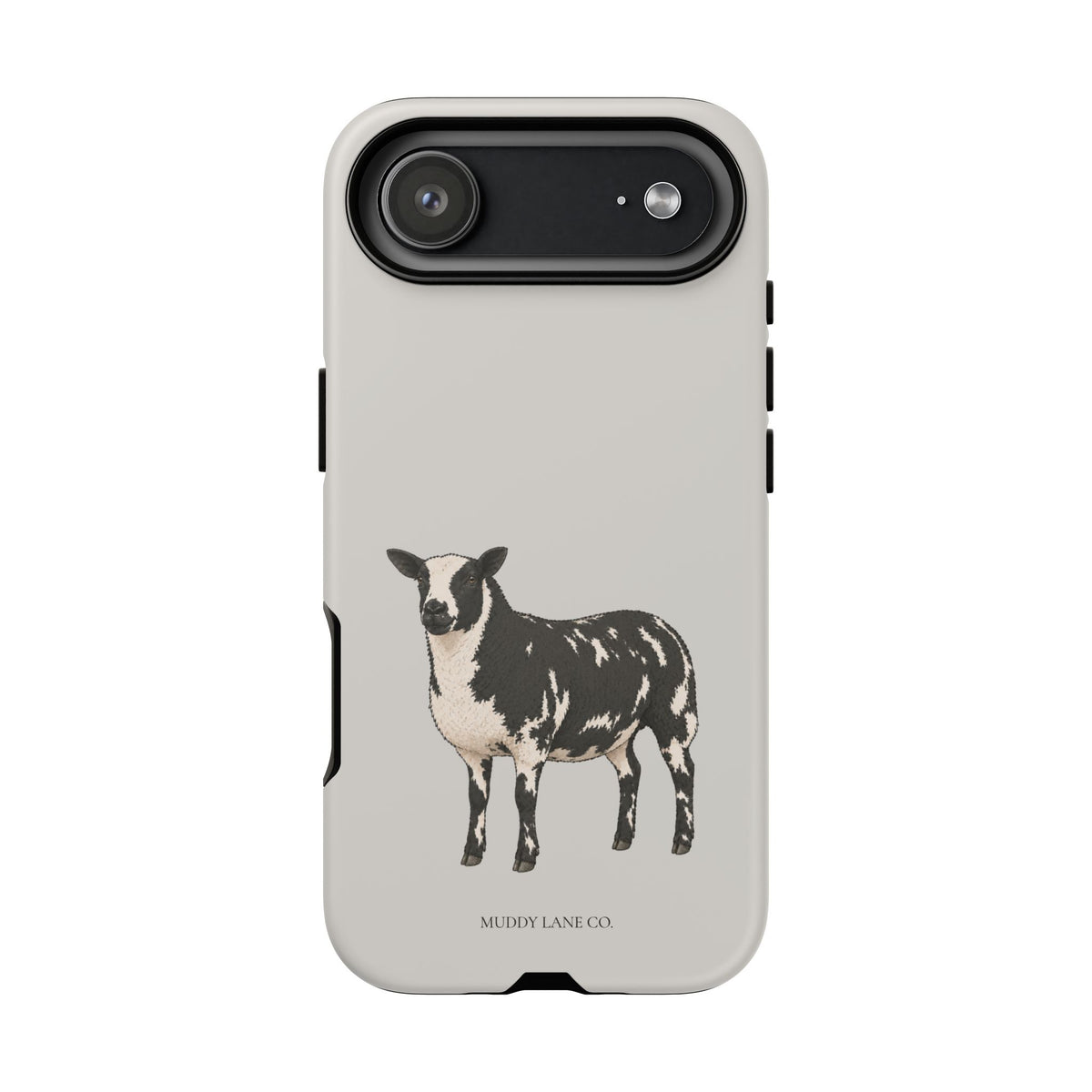 Dutch Spotted Sheep Tough Phone Case in Soft Grey Matte