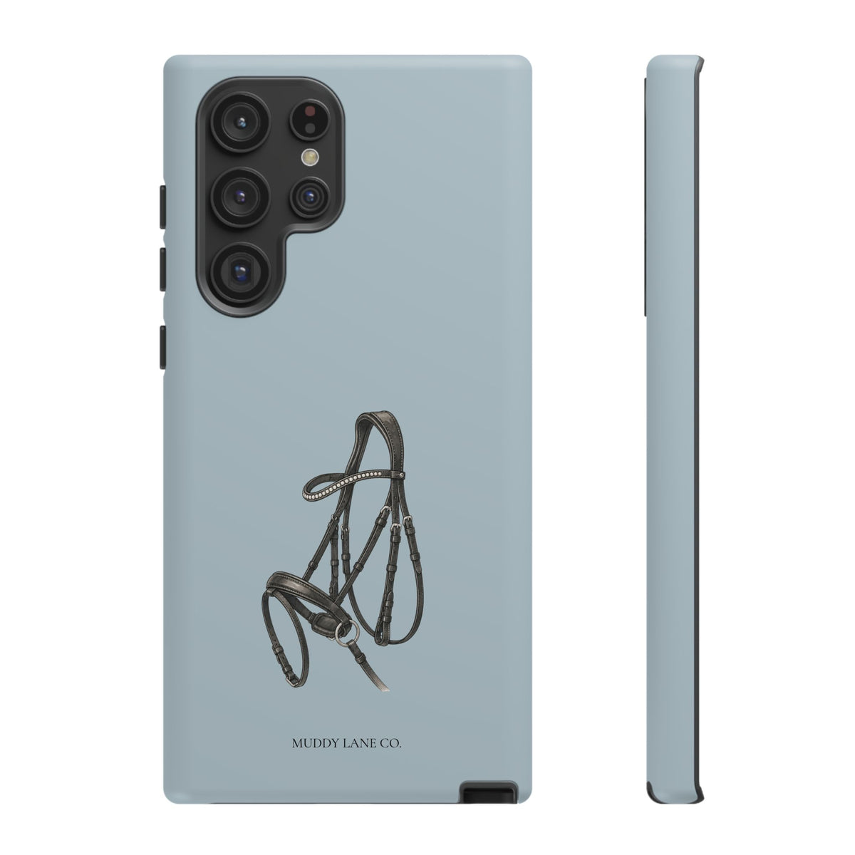 Bridle Tough Phone Case in Dusty Blue Matte