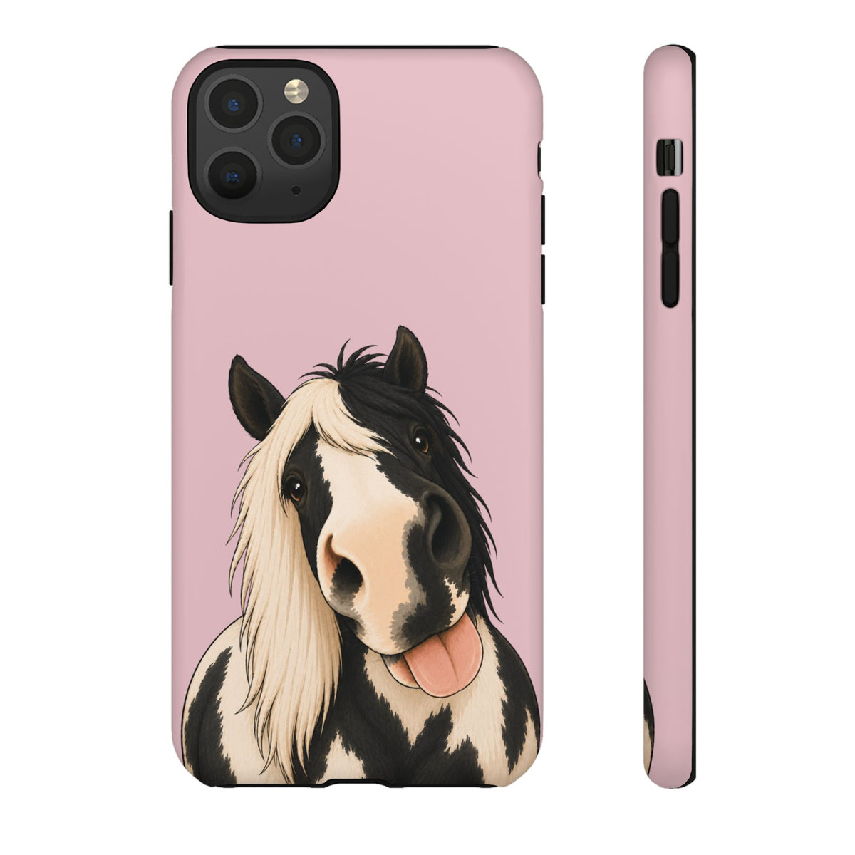 Cheeky Cob Tough Phone Case in Soft Rosette Pink Matte