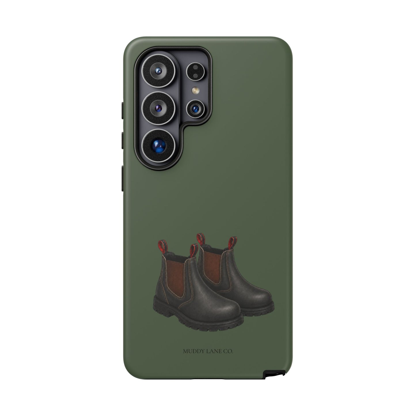 Yard Boots Tough Phone Case in Forest Green Matte