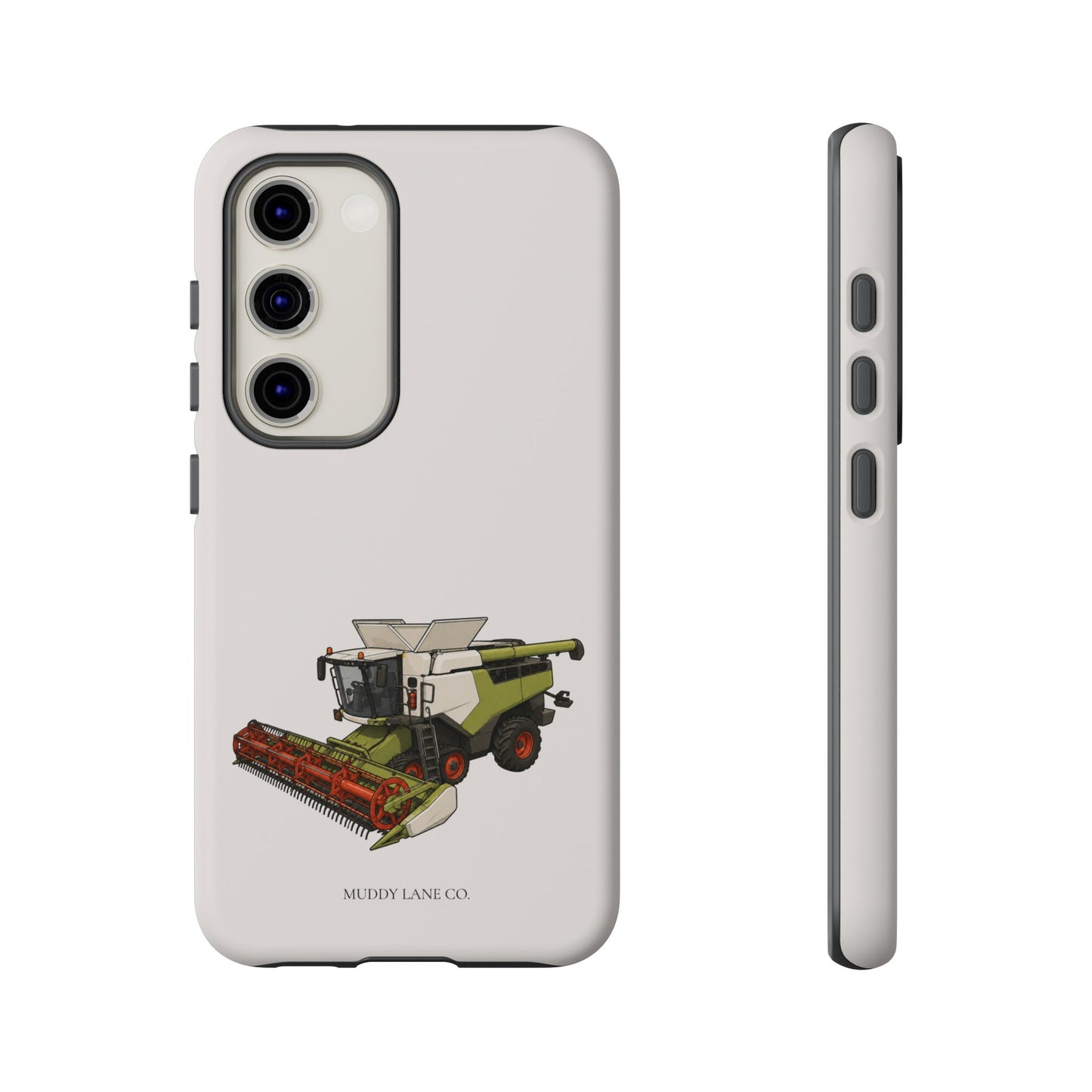Combine Harvester Tough Phone Case in Warm Cream Matte