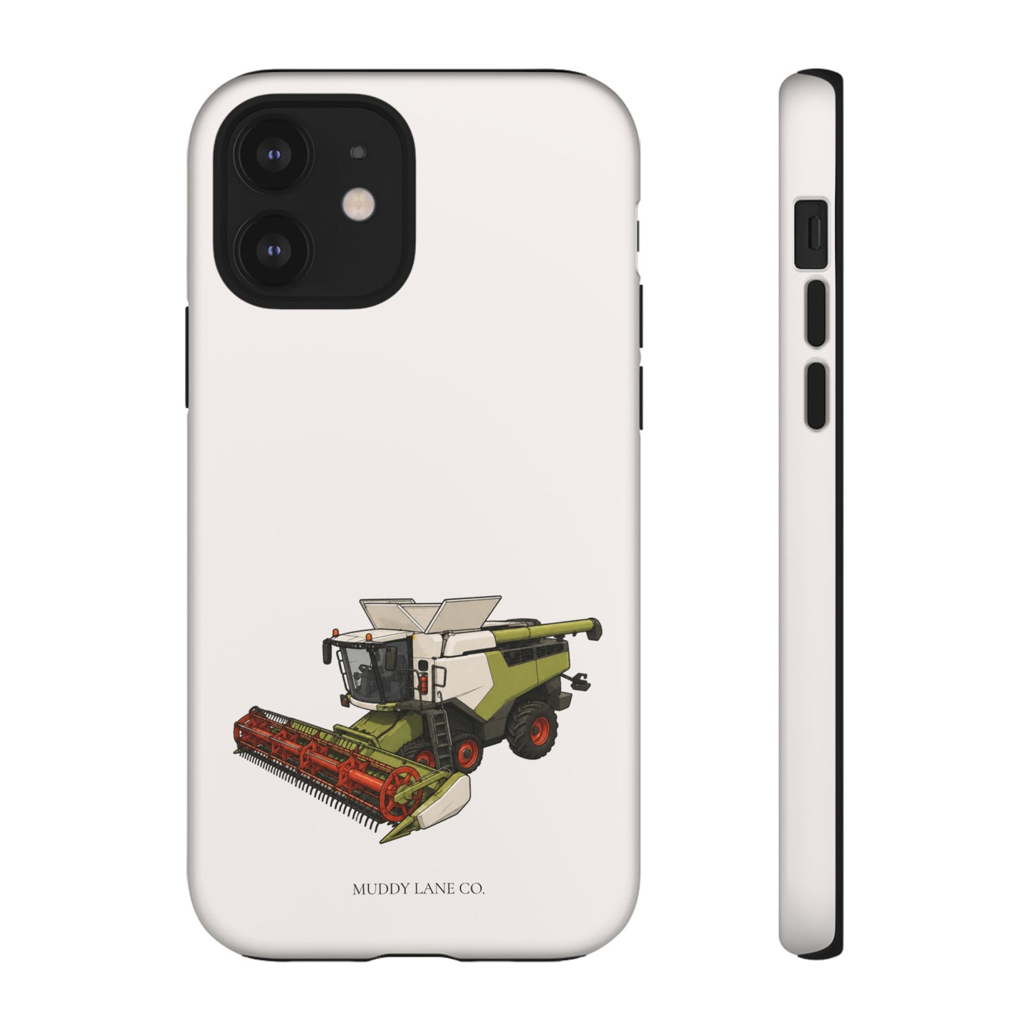 Combine Harvester Tough Phone Case in Warm Cream Matte