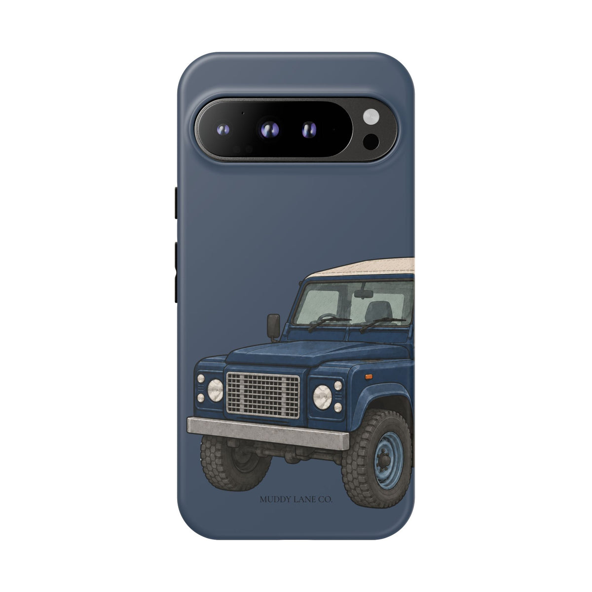 Blue Classic 4x4 Close-Up Tough Phone Case in Deep Navy Matte