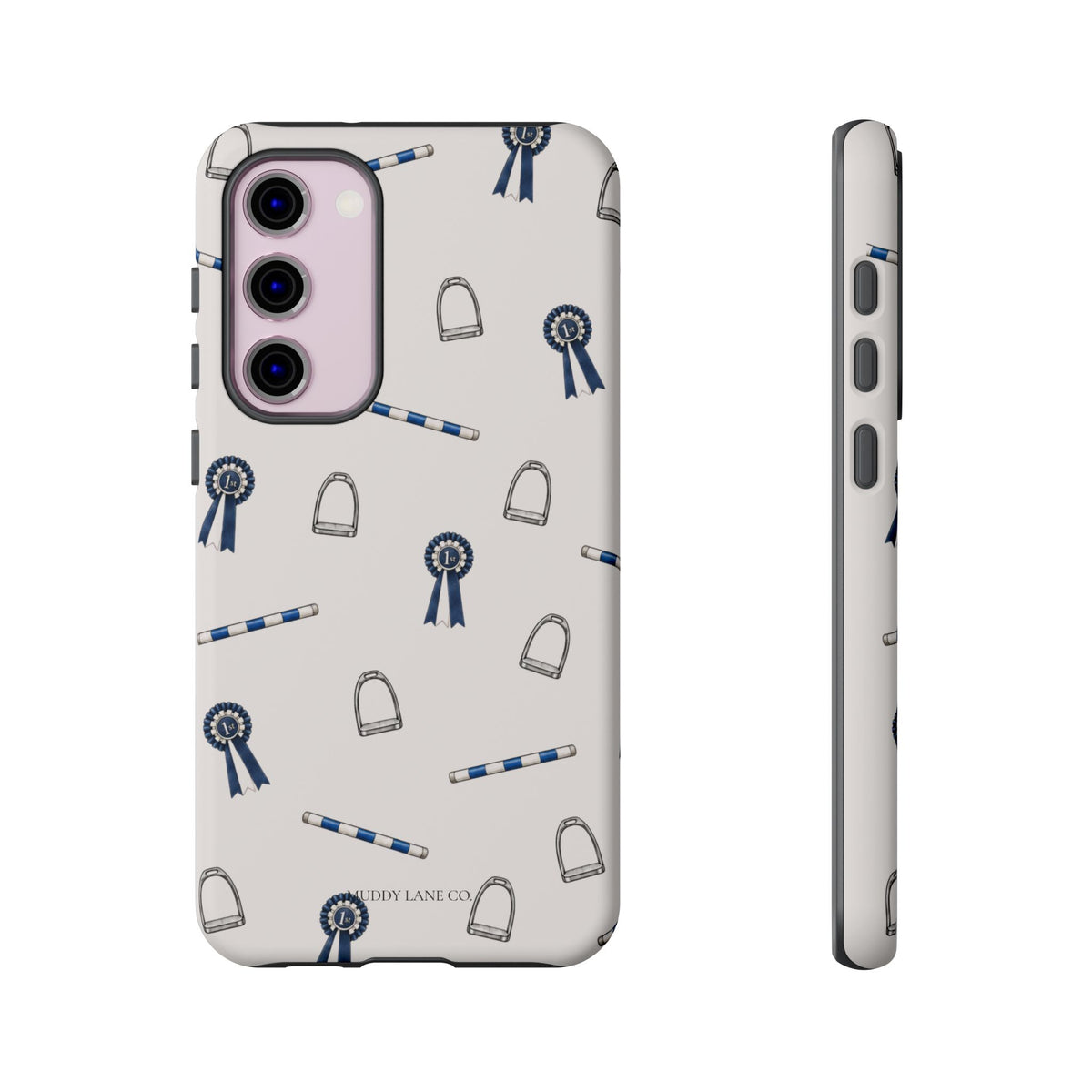 Show Day Pattern Tough Phone Case in Warm Cream Matte