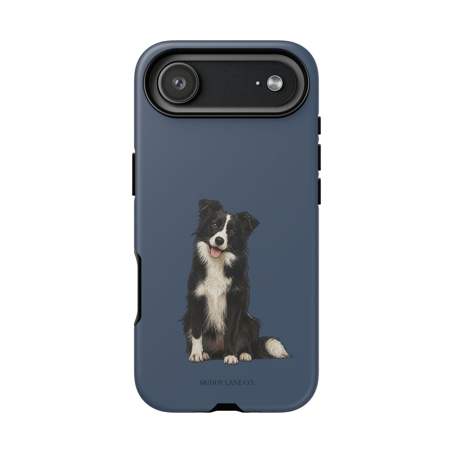 Border Collie Tough Phone Case in Deep Navy Matte