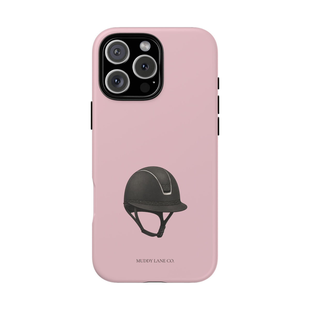 Riding Helmet Tough Phone Case in Soft Rosette Pink Matte