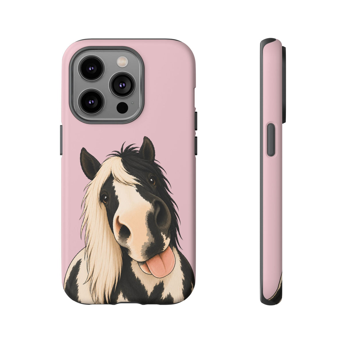 Cheeky Cob Tough Phone Case in Soft Rosette Pink Matte