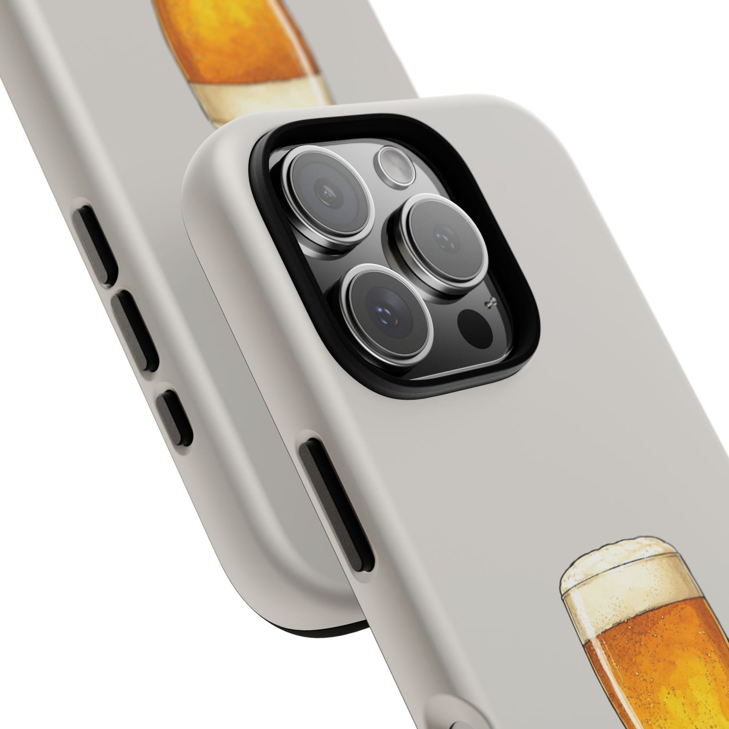 Pub Pint Tough Phone Case in Soft Grey Matte