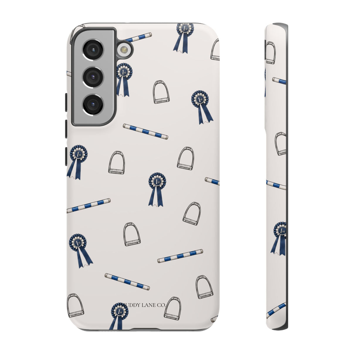 Show Day Pattern Tough Phone Case in Warm Cream Matte