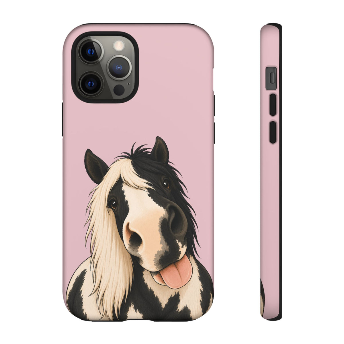 Cheeky Cob Tough Phone Case in Soft Rosette Pink Matte