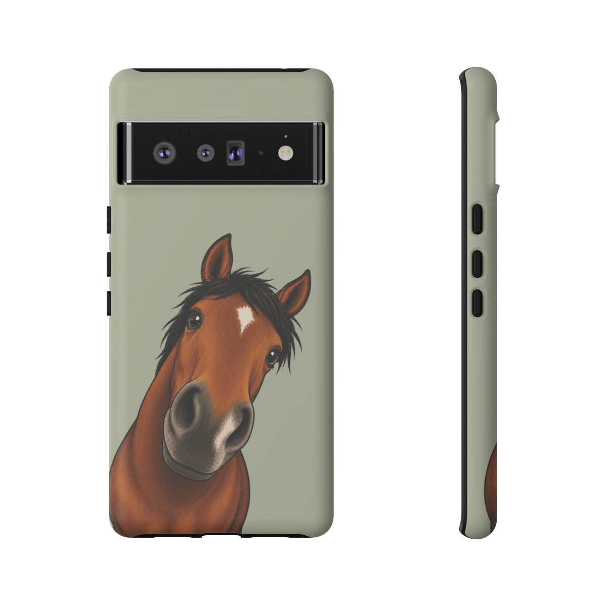 Boop Horse Tough Phone Case in Light Sage Matte