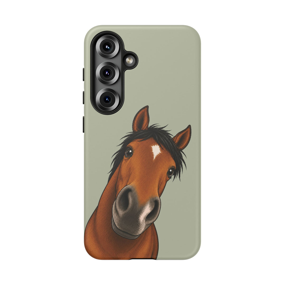 Boop Horse Tough Phone Case in Light Sage Matte