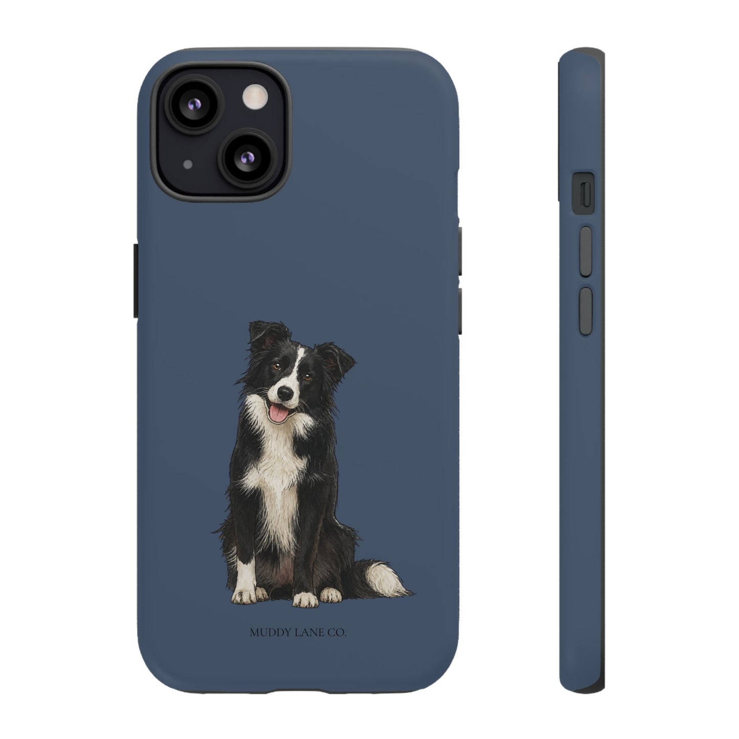 Border Collie Tough Phone Case in Deep Navy Matte
