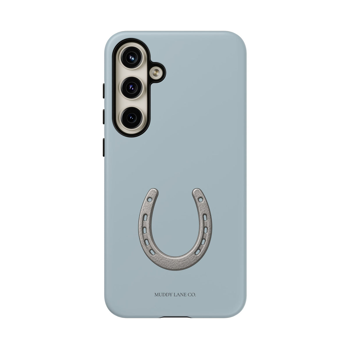 Horseshoe Tough Phone Case in Dusty Blue Matte