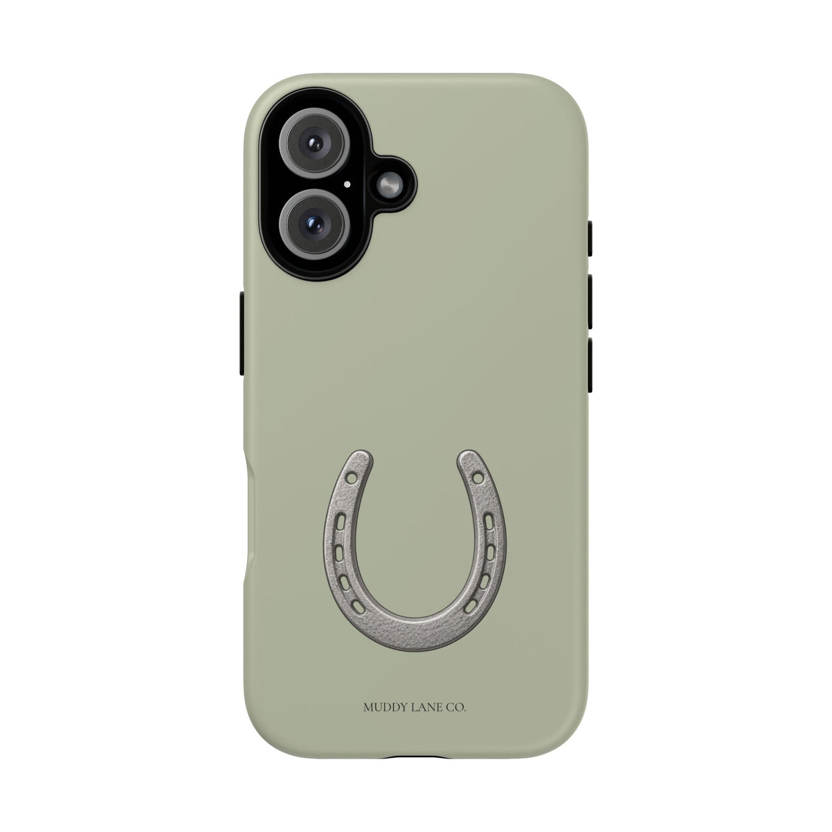 Horseshoe Tough Phone Case in Light Sage Matte