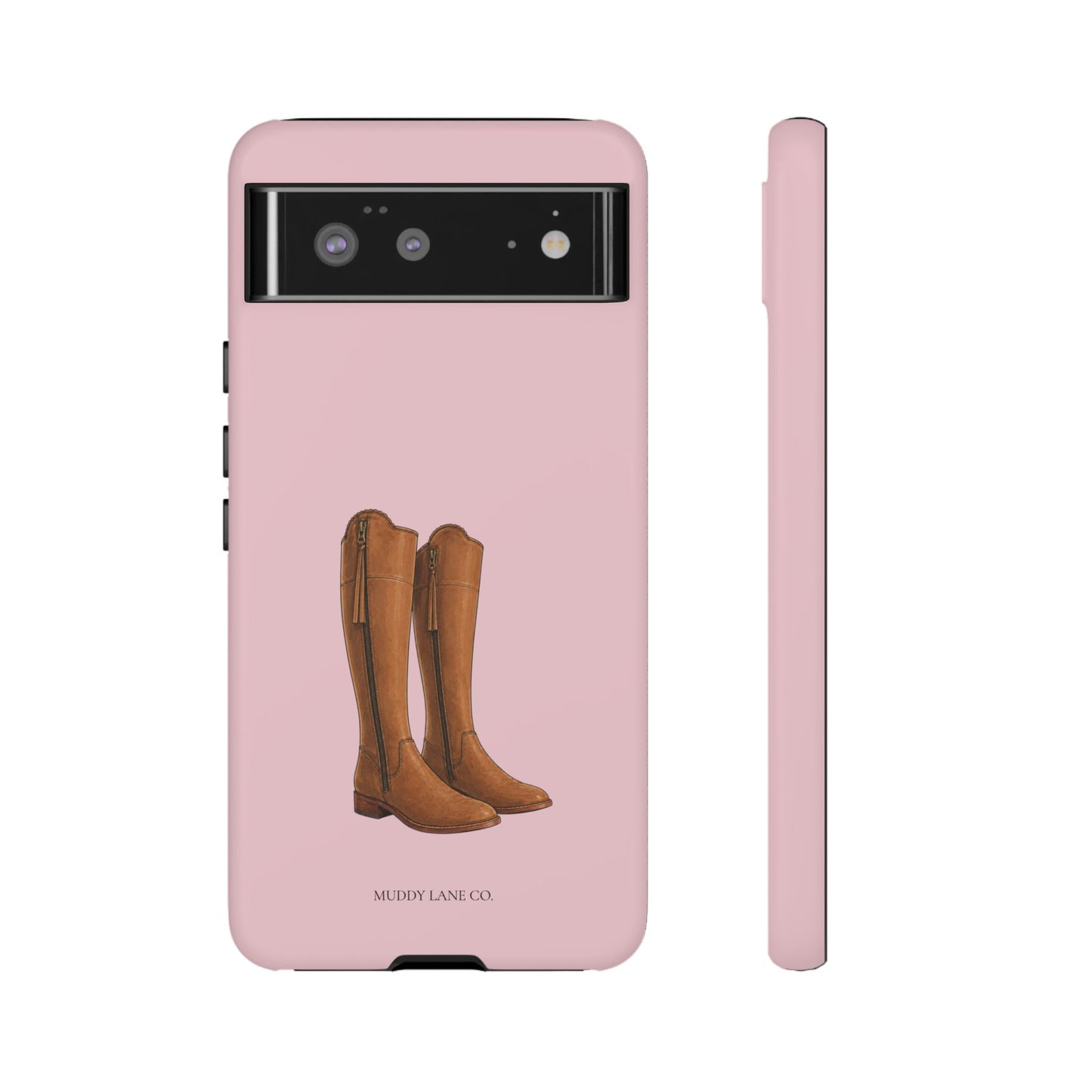 Riding Boots Tough Phone Case in Soft Rosette Pink Matte