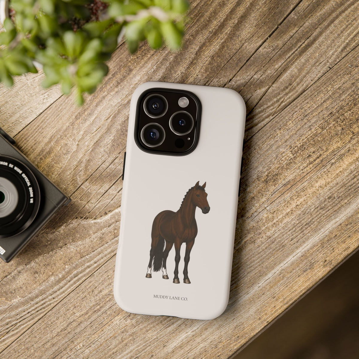 Bay Horse Tough Phone Case in Warm Cream Matte