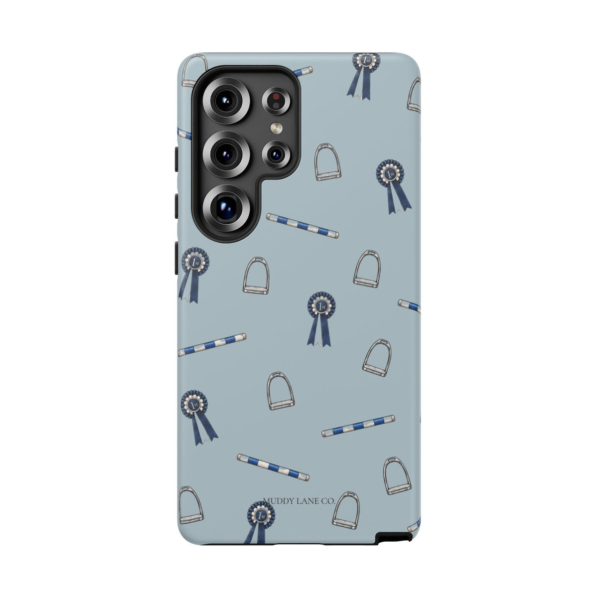 Show Day Pattern Tough Phone Case in Dusty Blue Matte