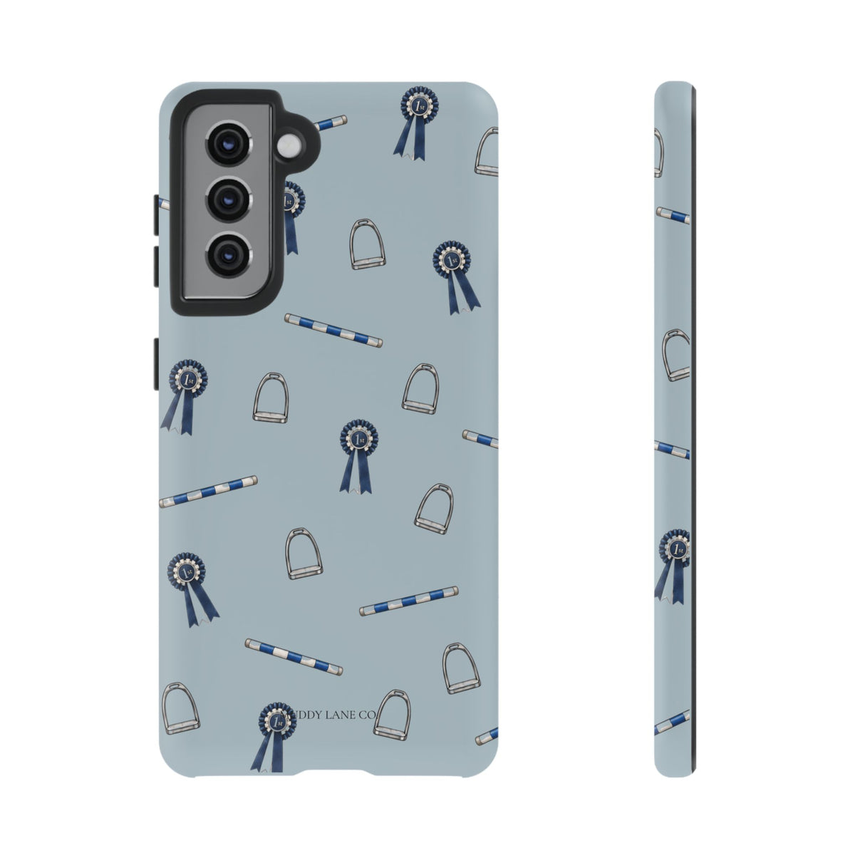 Show Day Pattern Tough Phone Case in Dusty Blue Matte