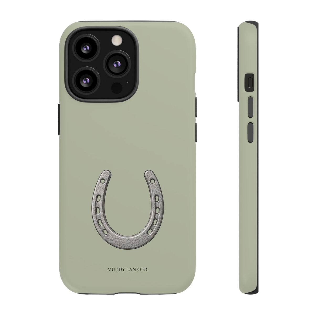 Horseshoe Tough Phone Case in Light Sage Matte