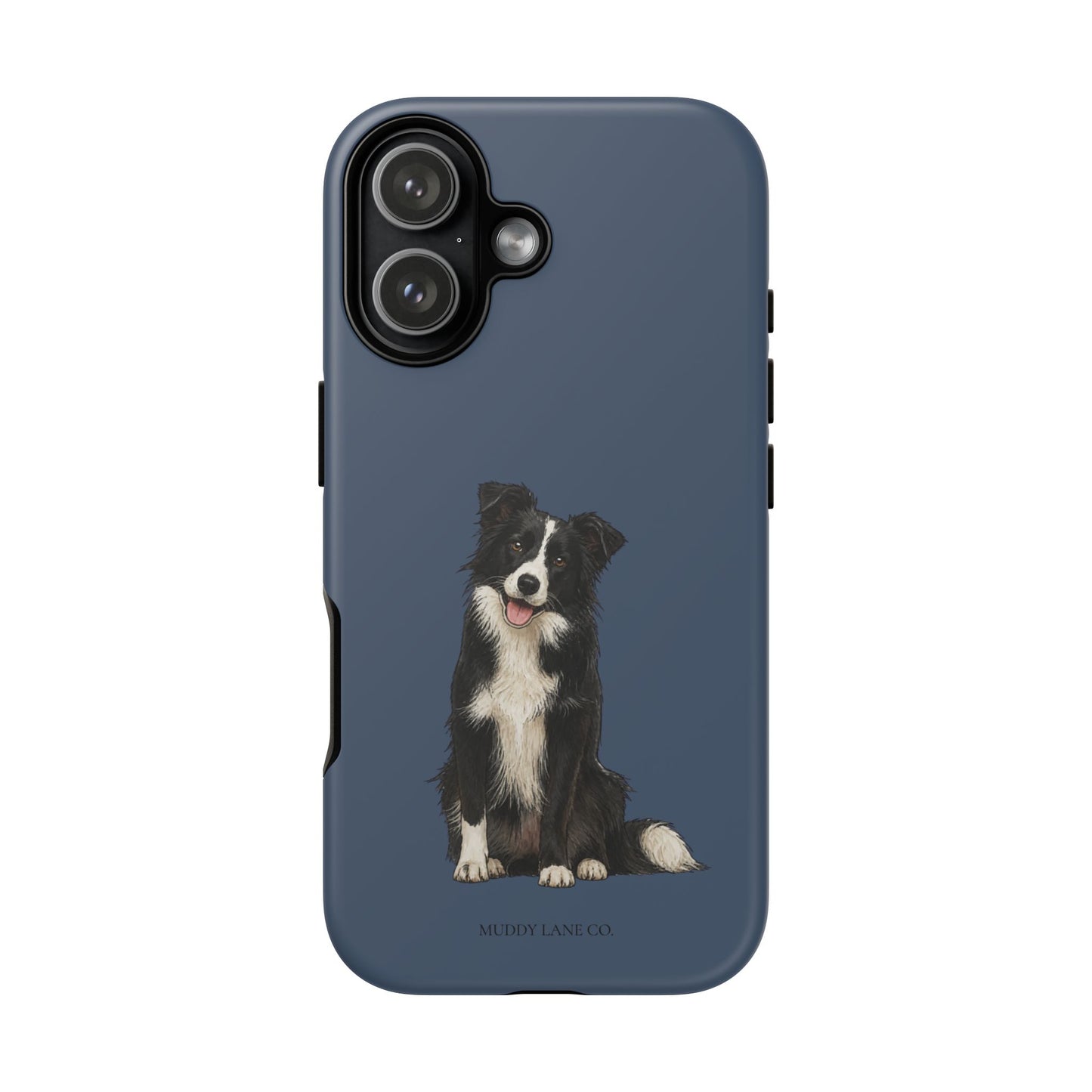 Border Collie Tough Phone Case in Deep Navy Matte
