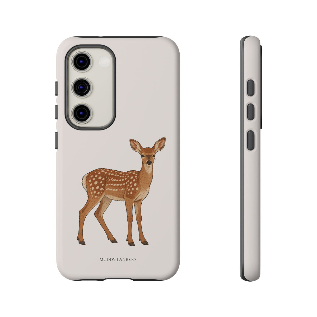 Fawn Tough Phone Case in Warm Cream Matte