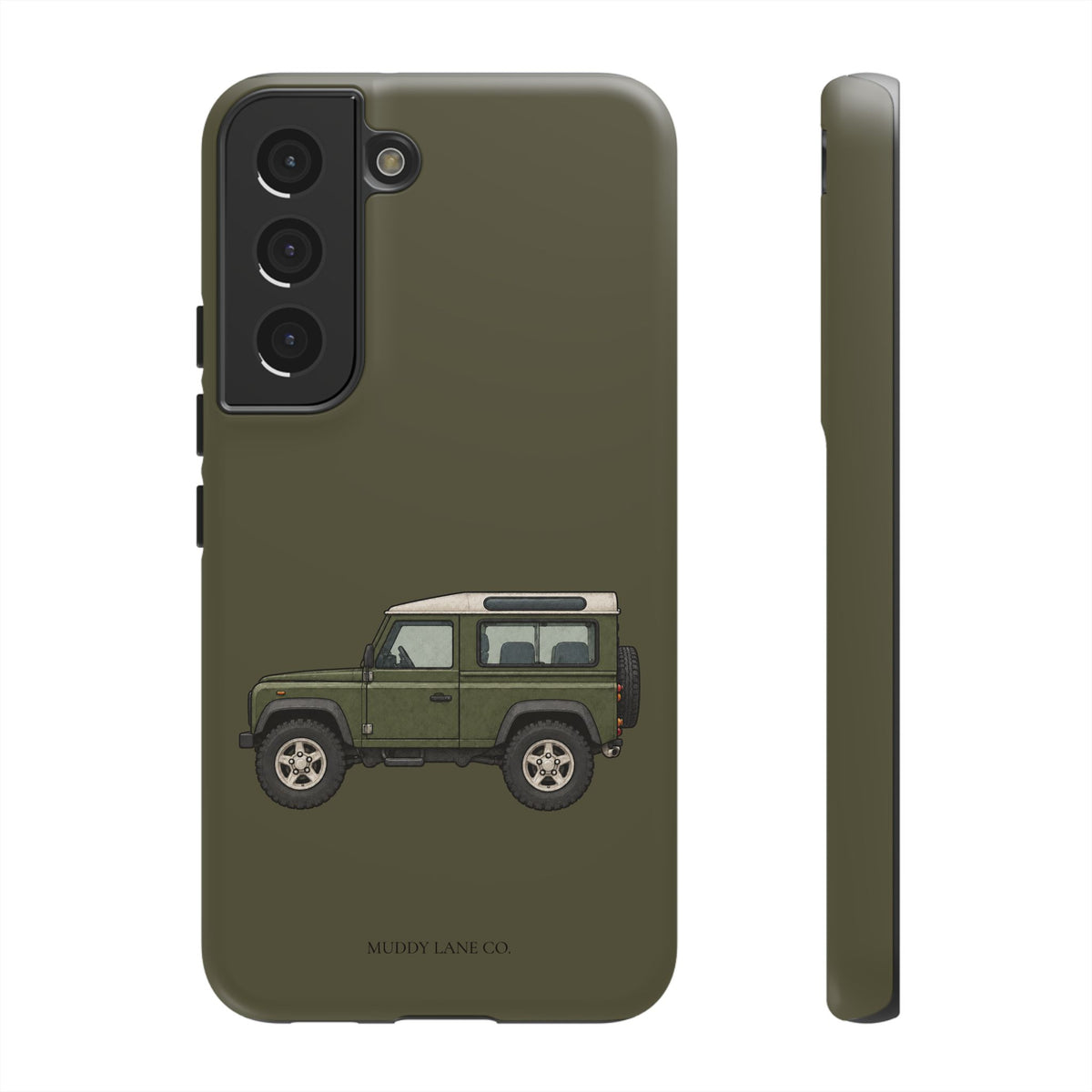 Green Classic 4x4 Tough Phone Case in Muddy Green Matte
