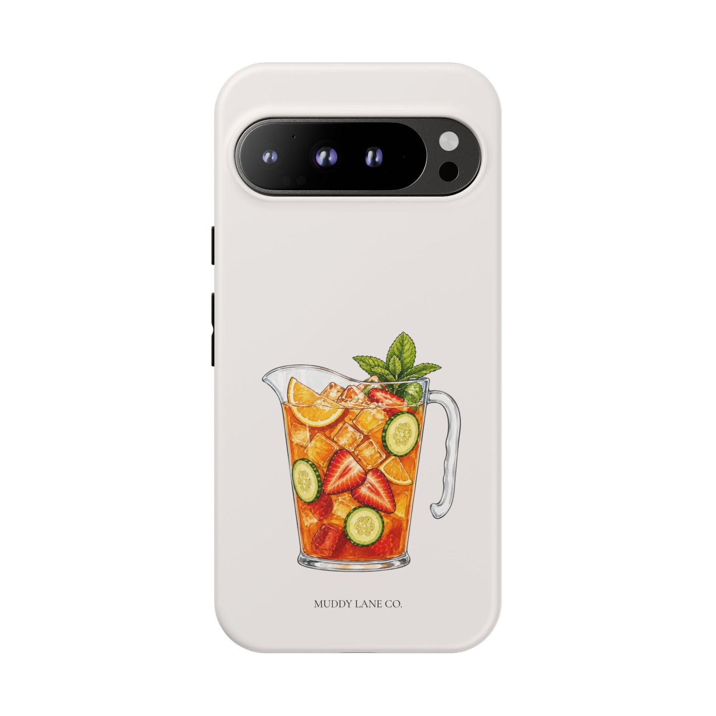 Summer Drink Jug Tough Phone Case in Warm Cream Matte