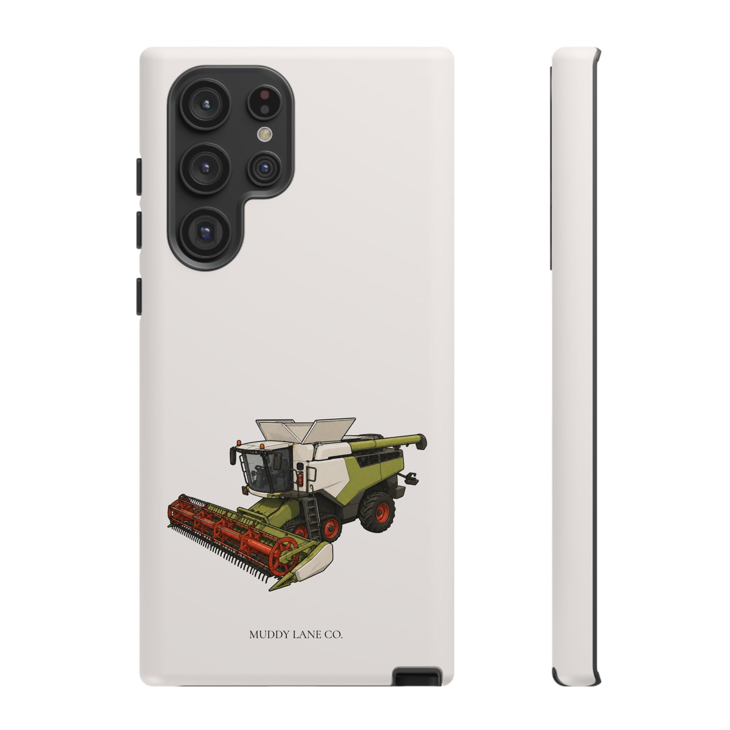 Combine Harvester Tough Phone Case in Warm Cream Matte