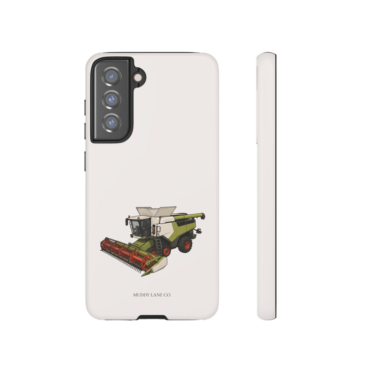 Combine Harvester Tough Phone Case in Warm Cream Matte