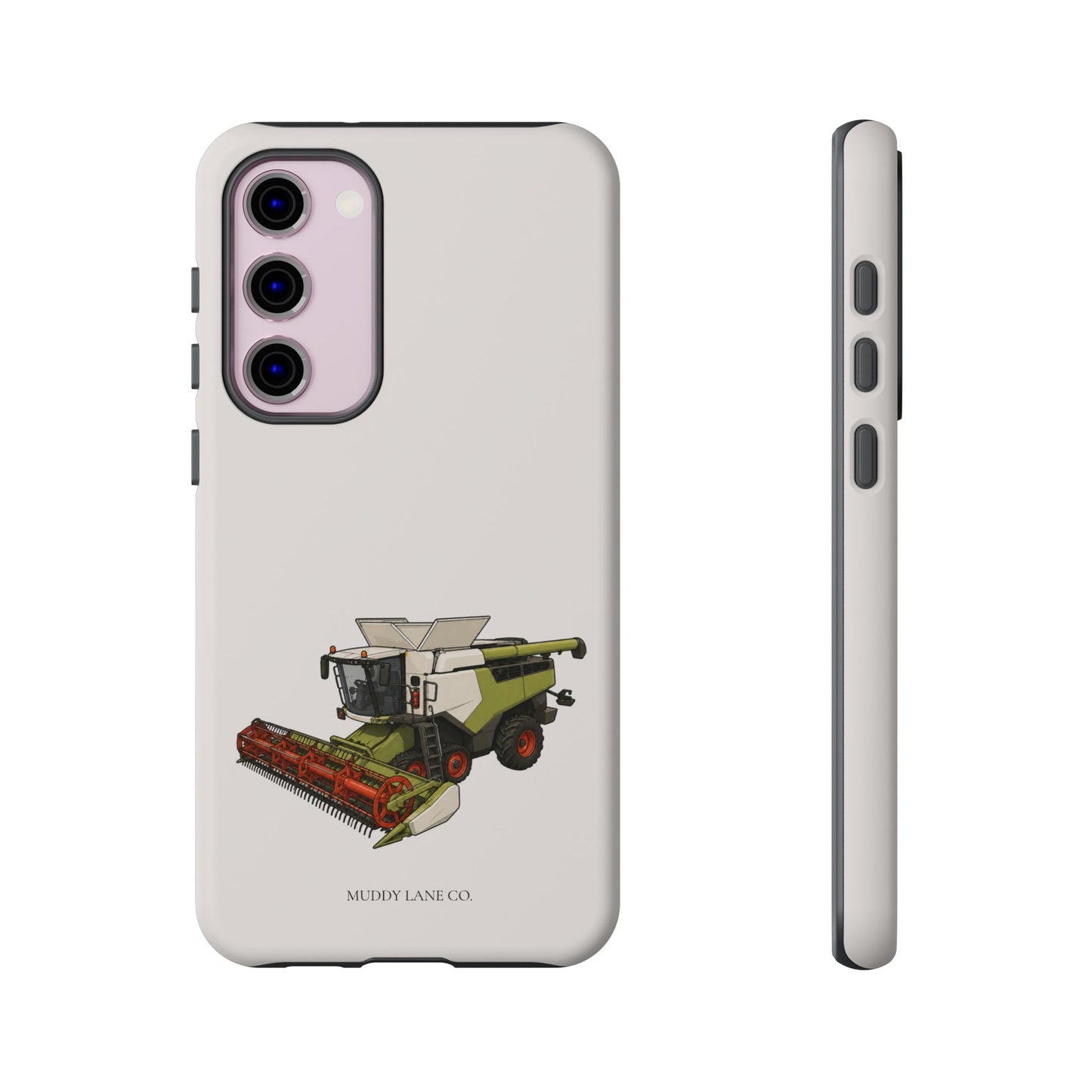 Combine Harvester Tough Phone Case in Warm Cream Matte
