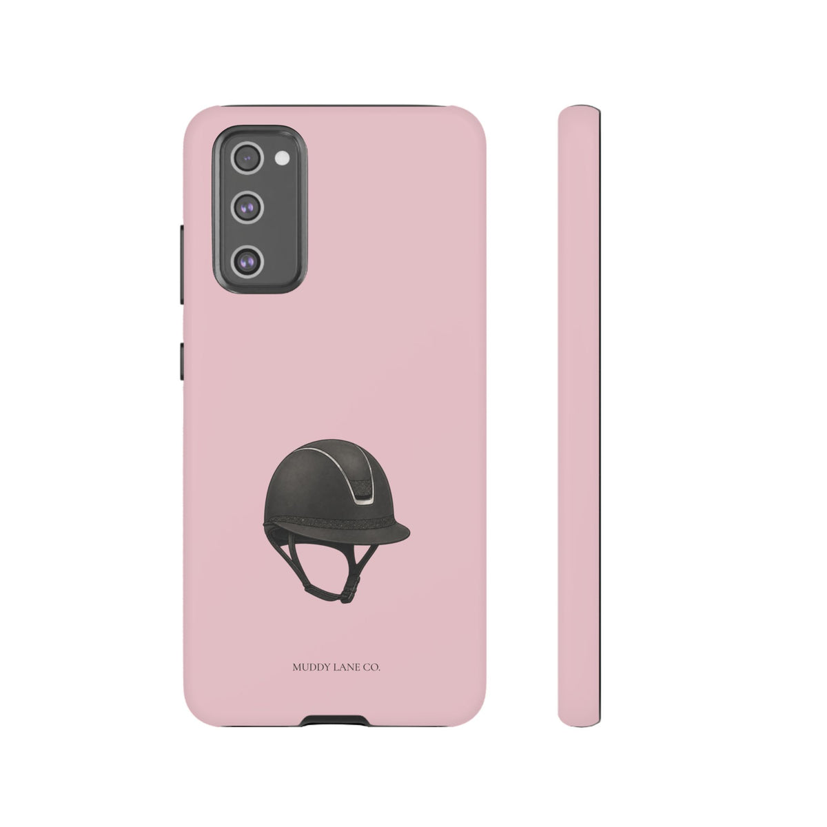 Riding Helmet Tough Phone Case in Soft Rosette Pink Matte