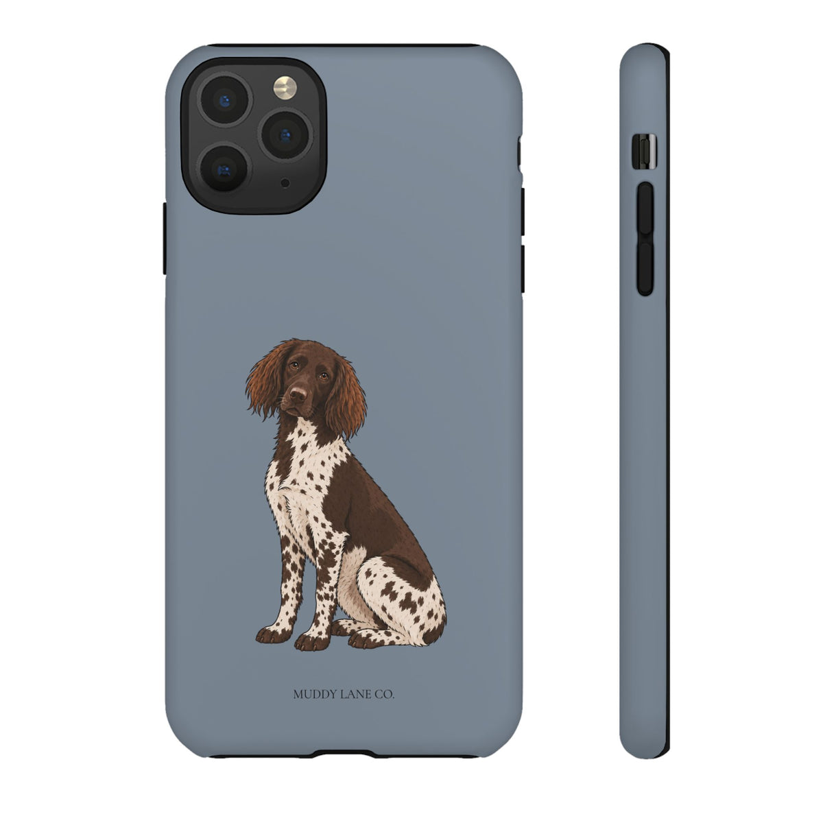 Spaniel Tough Phone Case in Smoke Blue Matte