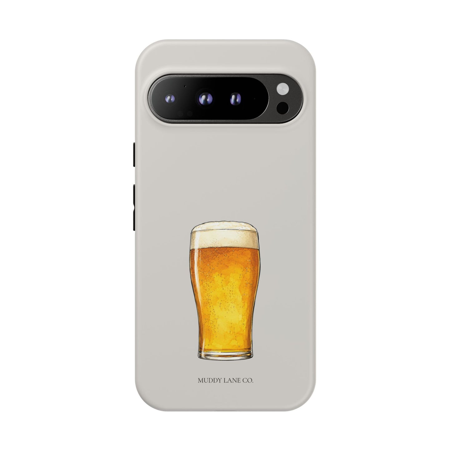 Pub Pint Tough Phone Case in Soft Grey Matte