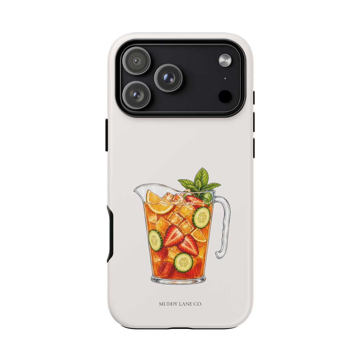 Summer Drink Jug Tough Phone Case in Warm Cream Matte