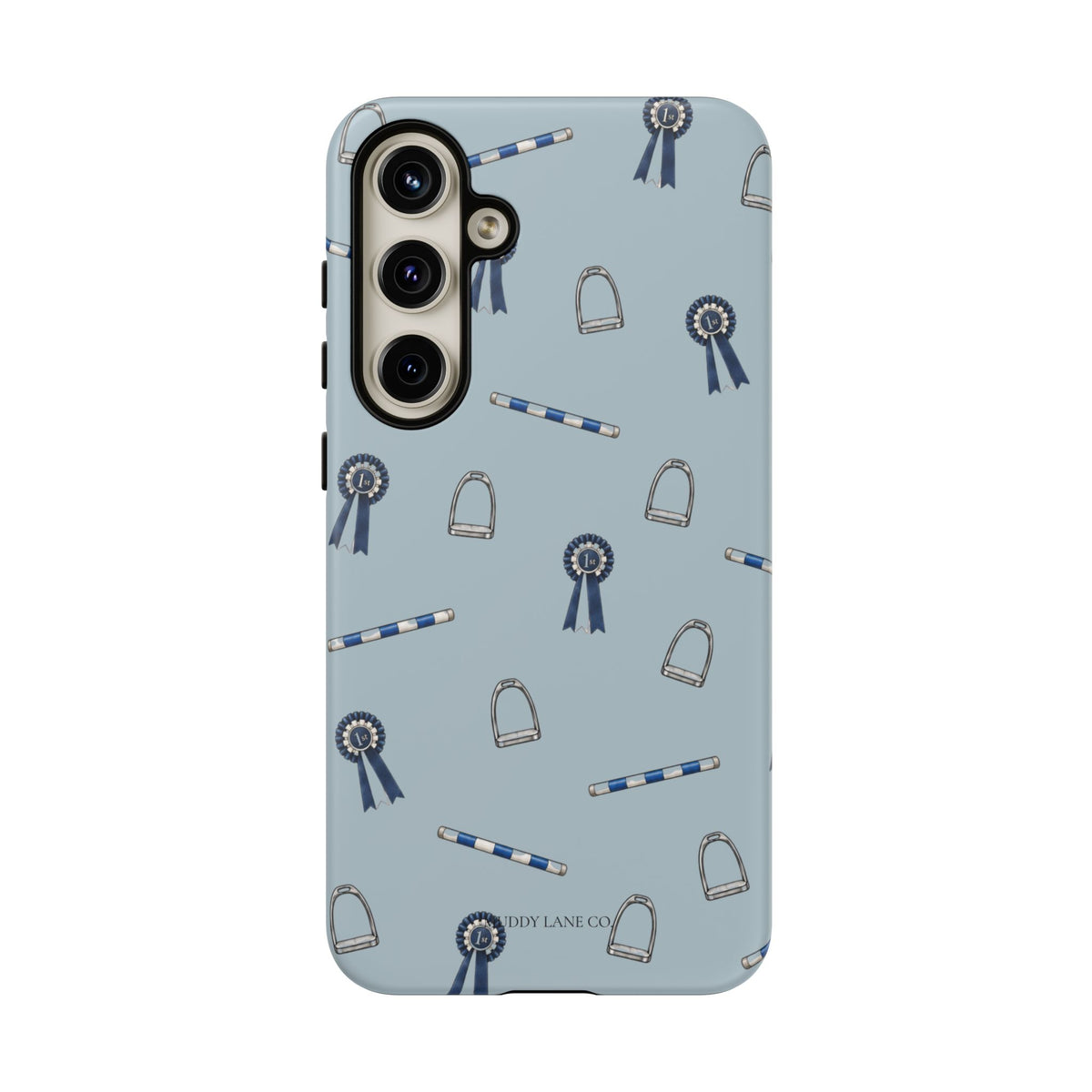Show Day Pattern Tough Phone Case in Dusty Blue Matte