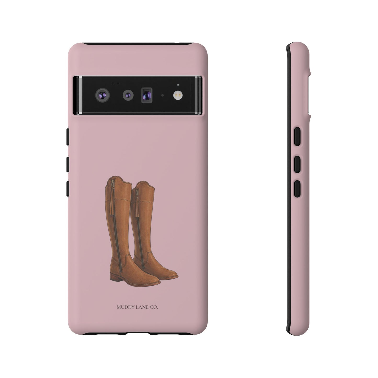 Riding Boots Tough Phone Case in Soft Rosette Pink Matte