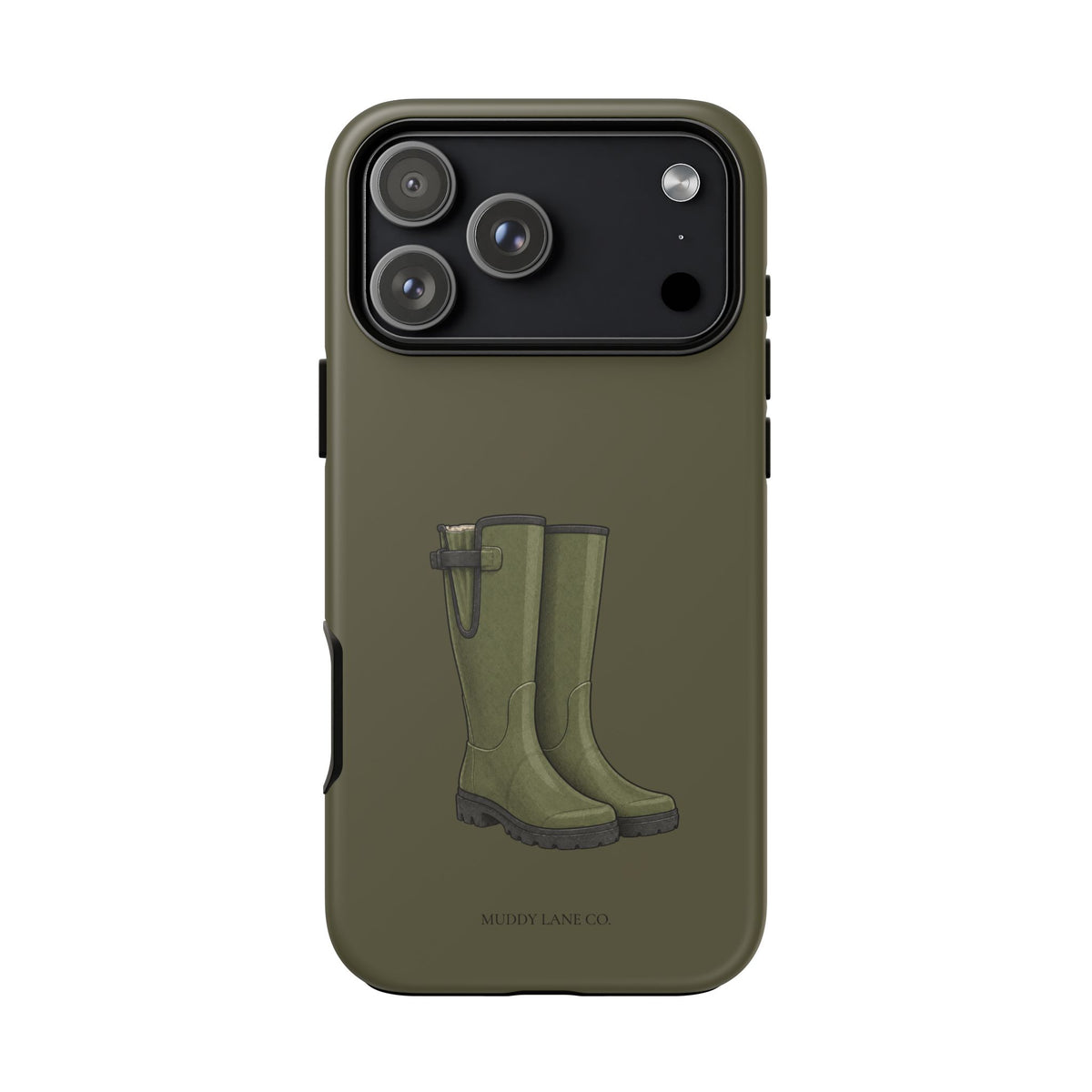 Wellies Tough Phone Case in Muddy Green Matte