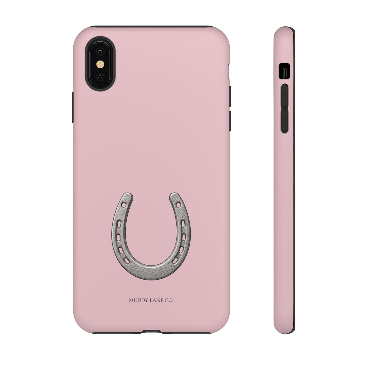 Horseshoe Tough Phone Case in Soft Rosette Pink Matte