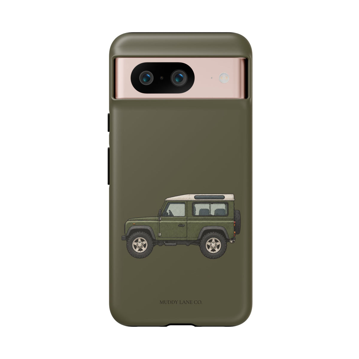 Green Classic 4x4 Tough Phone Case in Muddy Green Matte