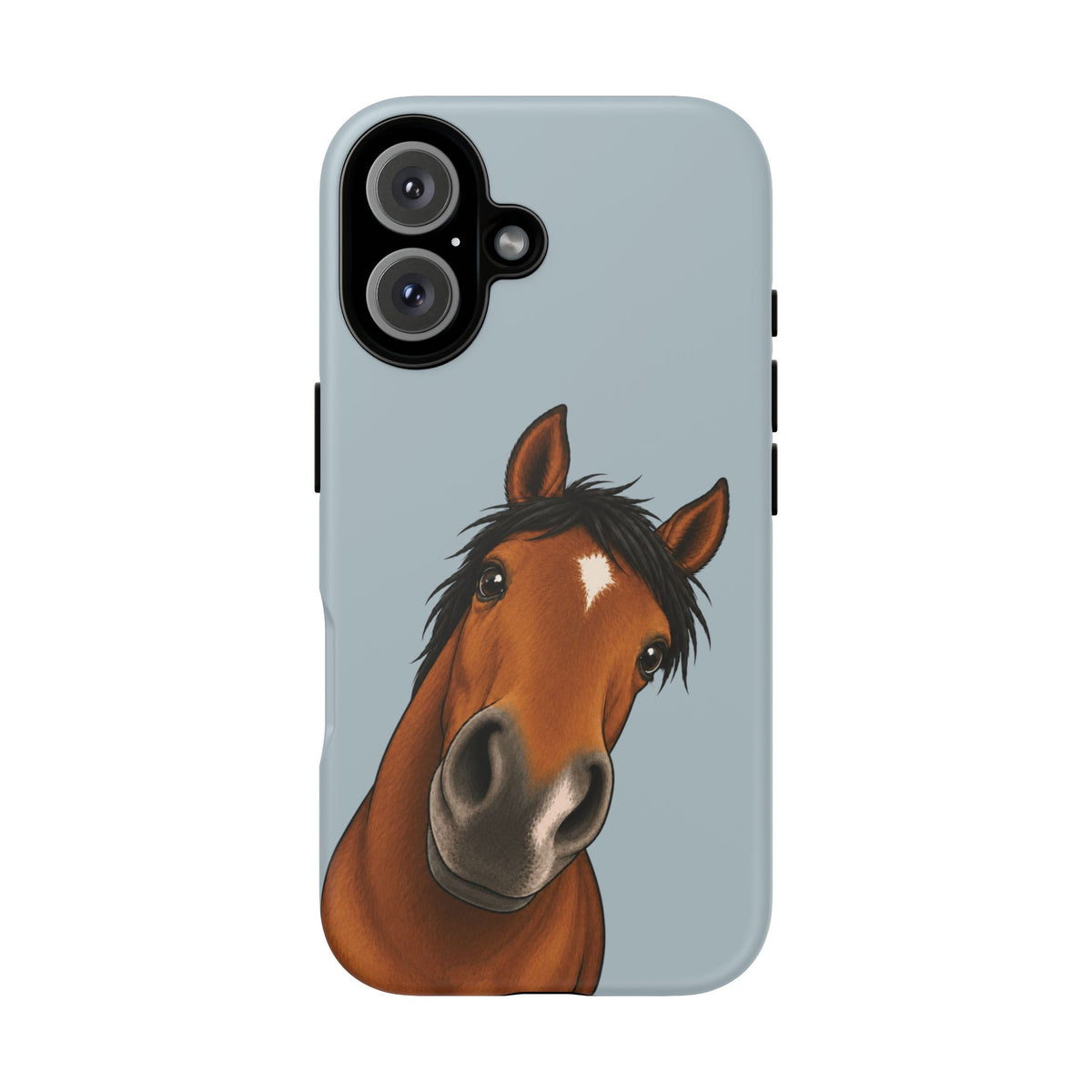 Boop Horse Tough Phone Case in Dusty Blue Matte
