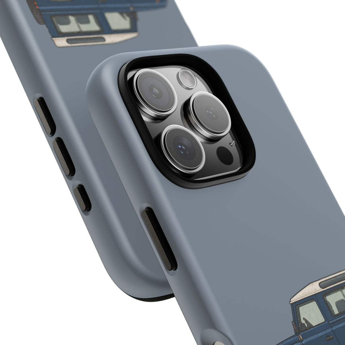 Blue Classic 4x4 Tough Phone Case in Smoke Blue Matte