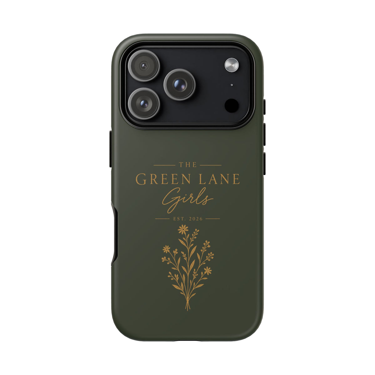 The Green Lane Girls Tough Phone Case in Dark Green Matte