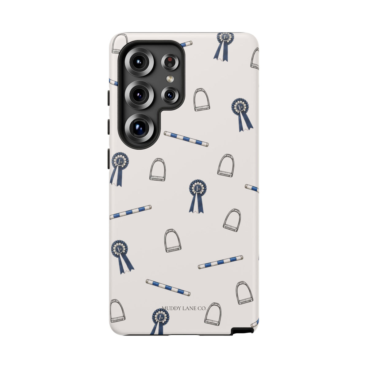 Show Day Pattern Tough Phone Case in Warm Cream Matte