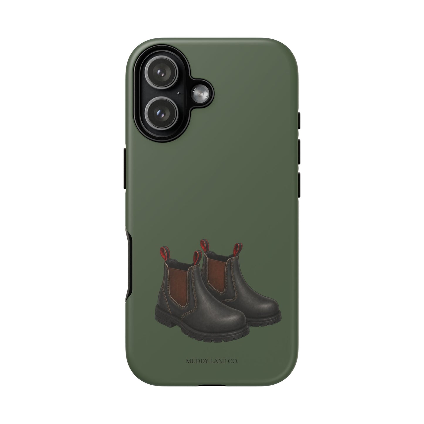Yard Boots Tough Phone Case in Forest Green Matte