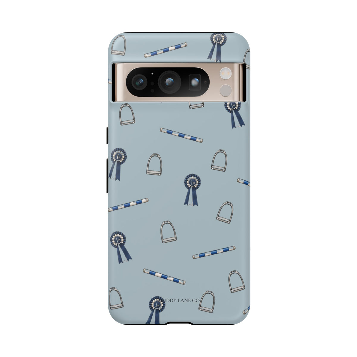 Show Day Pattern Tough Phone Case in Dusty Blue Matte