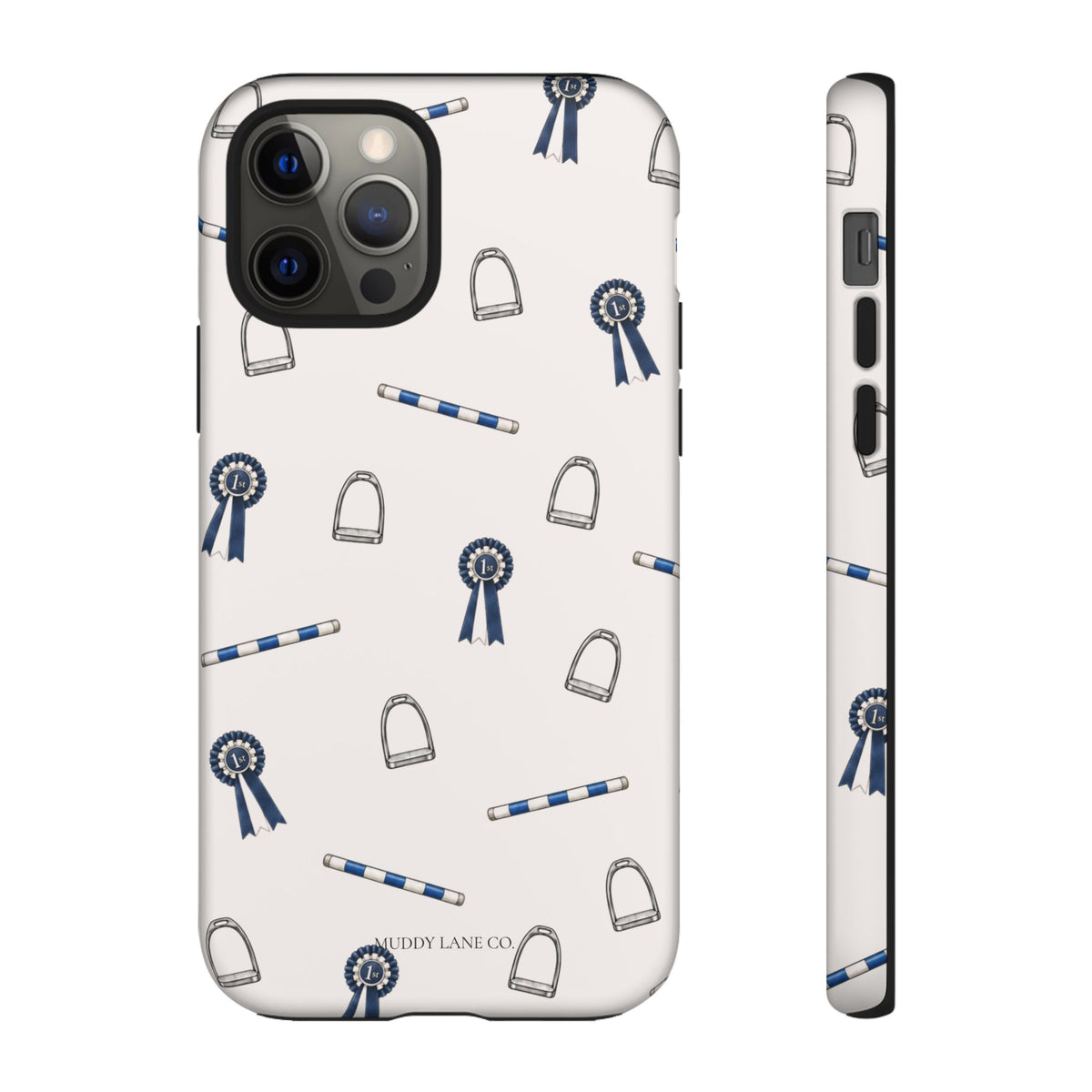 Show Day Pattern Tough Phone Case in Warm Cream Matte