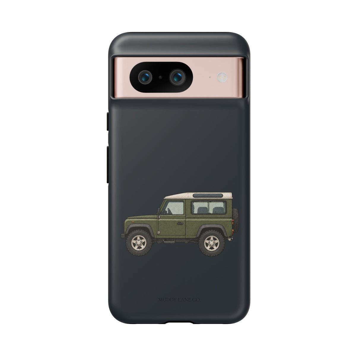 Green Classic 4x4 Tough Phone Case in Charcoal Navy Matte