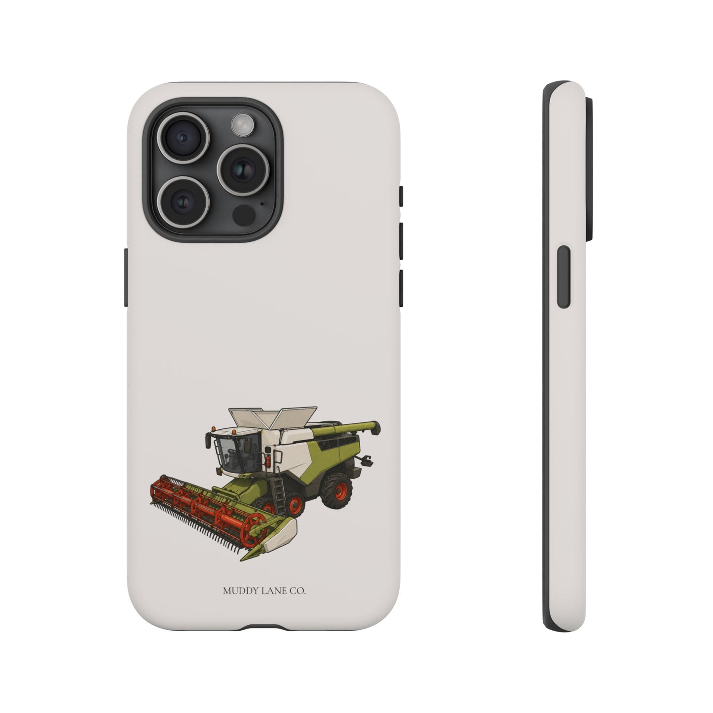 Combine Harvester Tough Phone Case in Warm Cream Matte